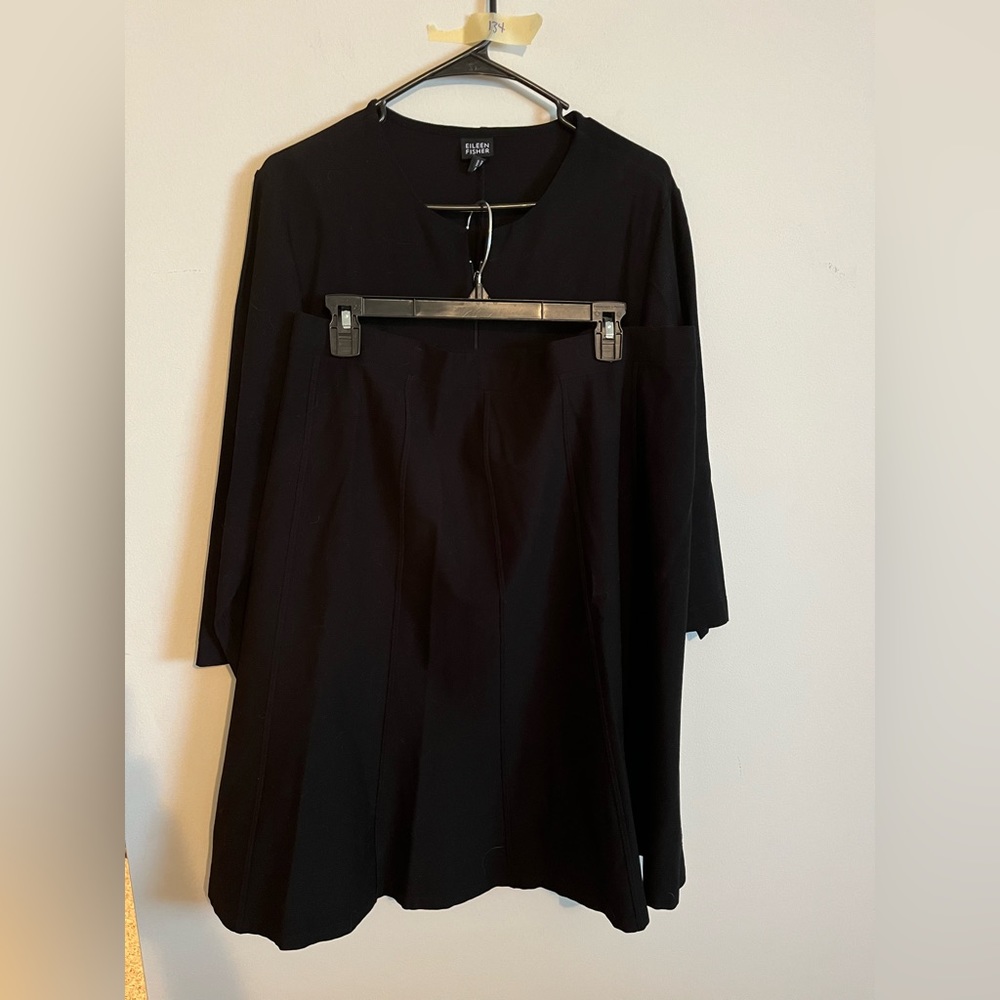 Eileen Fisher Black Women's jacket and Skirt Set